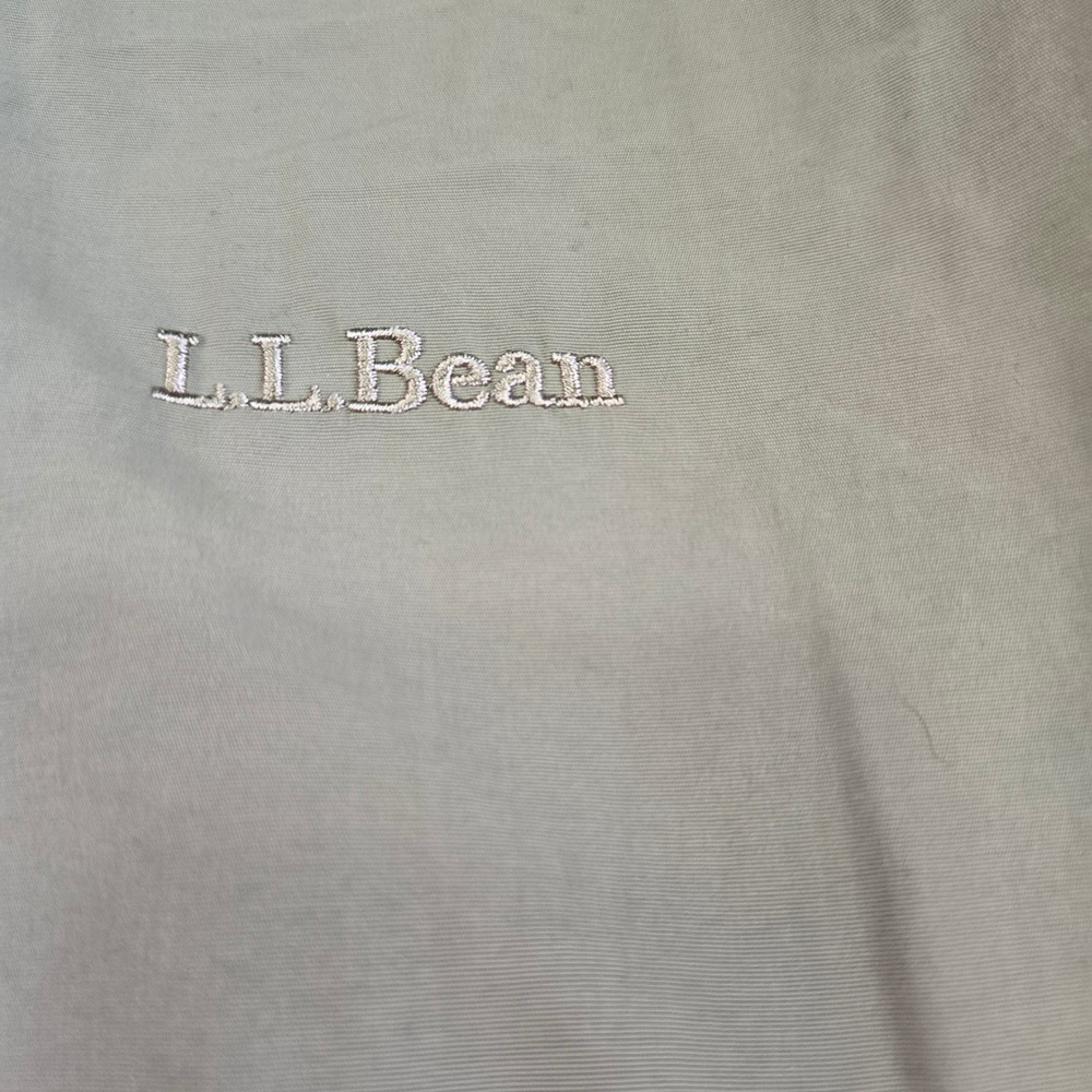 L.L. Bean Men XX Large Tall Beige Fleece Lined Insulated Bomber Jacket PolarTec - Picture 2 of 8